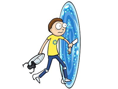 Morty in Portal