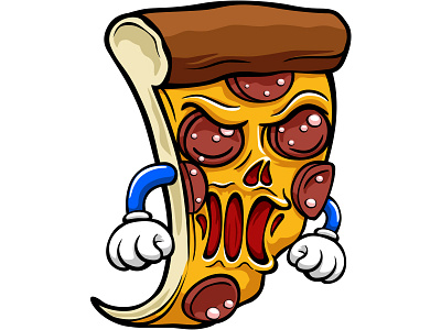 Wild Pizza doodlepark pizza sticker