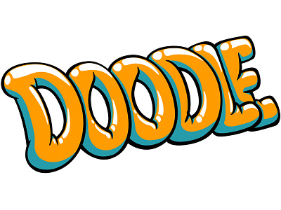 Doodle doodlepark game logo photoshop sticker vector