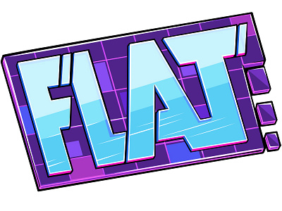 Flat word doodlepark flat game logo photoshop sticker vector word