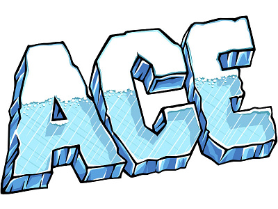 Ace ace doodlepark game logo photoshop sticker vector