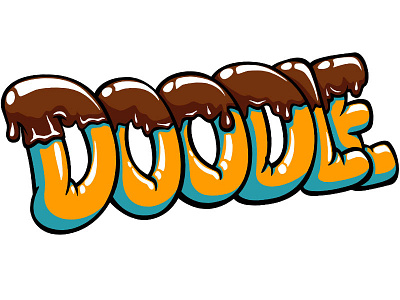 Doodle Choco battle doodlepark game logo photoshop sticker vector