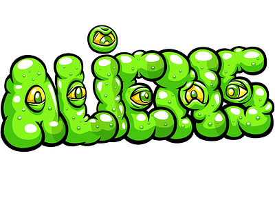 Aliens battle doodlepark game illustration logo photoshop sticker vector