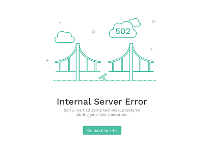 502 Internal Server Error 502 cloud error illustration internal server website