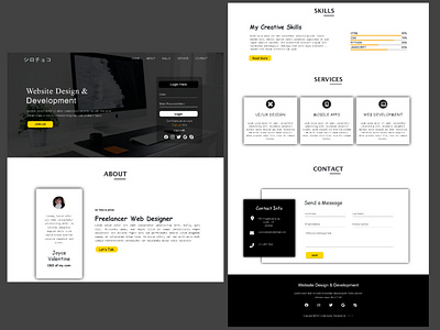 Website Landing Page app design graphic design html css ui ui ux ux website website design wesbite designer