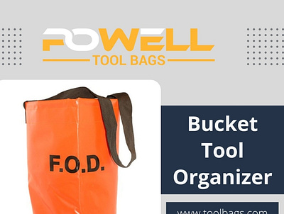 Keep your tools organized and with Bucket Tool Organizer bucket bags
