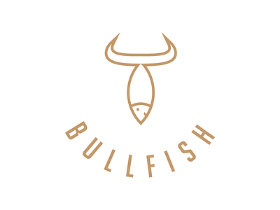 Bullfish animal animals brand branding bull bullfish fish icon logo restaurant