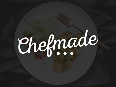 Chefmade branding chef chicago cursive food logo startup