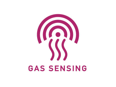 Gas Sensing icon logo