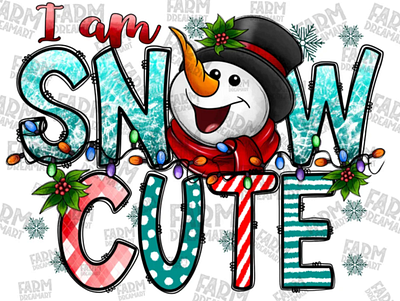 I am Snow Cute Png, Merry Christmas Png app branding design graphic design illustration logo typography ui ux vector