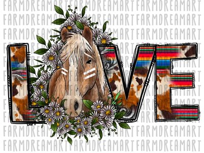 Love Horse Png, Horse Png, Sublimation Png