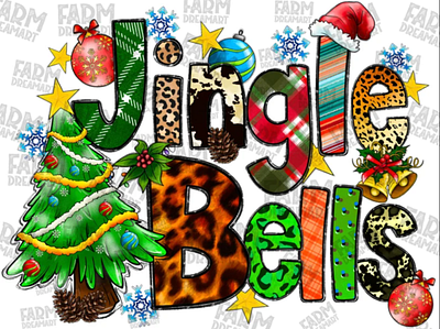 Christmas, Jingle Bells clipart, Christmas png file for sublimat app branding design graphic design illustration logo typography ui ux vector