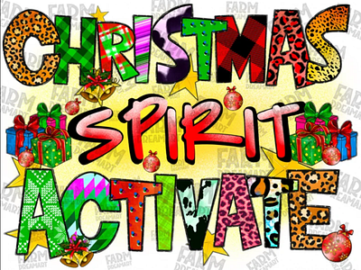 Christmas Spirit Activate Png app branding design graphic design illustration logo typography ui ux vector