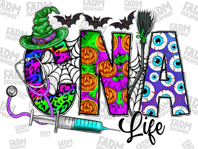 CNA Life Halloween Png, CNA Life Png, CNA app branding design graphic design illustration logo typography ui ux vector