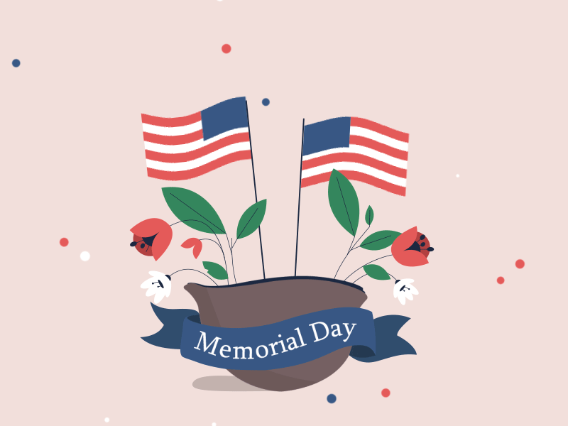 Memorial day aftereffects animation animation 2d celebration countdown countdown timer flags flowers memorial day ribbon usa flag
