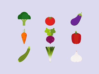 Vegetables Icons adobe illustrator graphic design icon illustration vector design vegetables