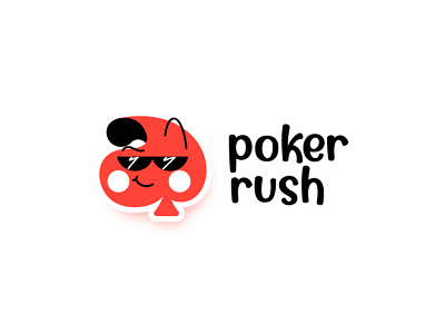 Pokerrush mascot logo