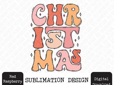 Christmas Typography PNG Sublimation