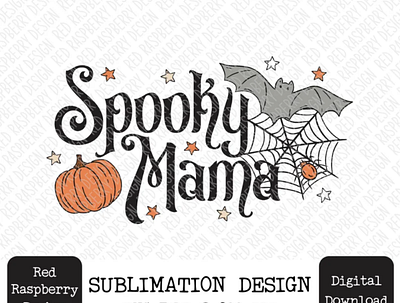 Spooky Mama PNG, Cute Halloween PNG app branding design graphic design illustration logo typography ui ux vector