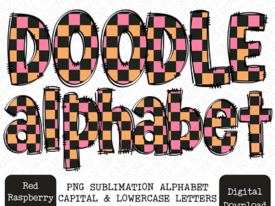 Halloween Doodle Alphabet Letters, Halloween PNG