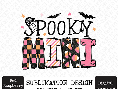 Spooky Mini PNG, Cute Halloween PNG,Pink Halloween