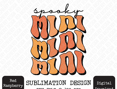 Retro Spooky Mini Stacked PNG, Cute Halloween PNG app branding design graphic design illustration logo typography ui ux vector