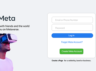 METAVERSE UI DESIGN login design graphic design illustration ui