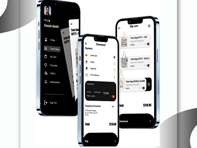 Mobile App: E-commerce Application UI design