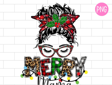 Christmas Merry Mama Png Merry Christmas Mom By Monmon Design On