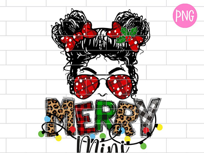 Merry Mini Christmas PNG, Merry Christmas Girl