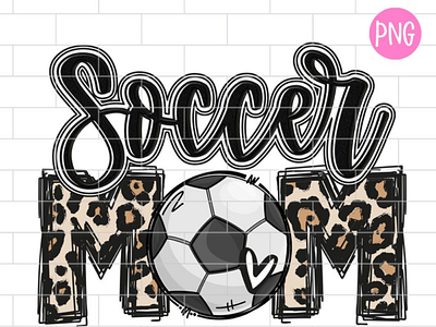 Soccer Mom Black PNG, Sublimation Design