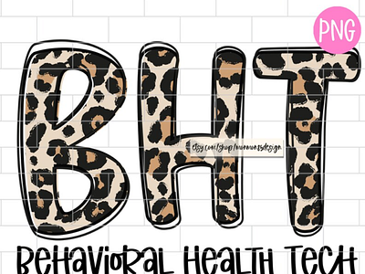 BHT Behavioral Health Tech PNG, Leopard