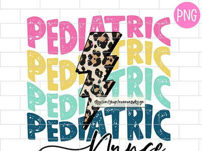 Pediatric Nurse PNG, Sublimation Design