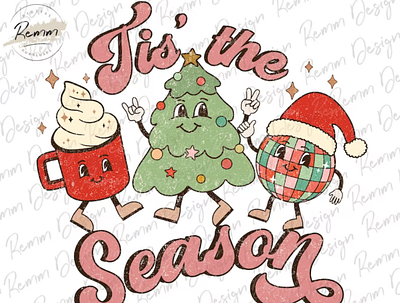 Christmas Sublimation Png, Tis The Season Png 3d animation app branding design graphic design illustration logo ui vector