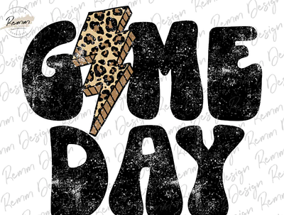 Leopard Game Day Png, Leopard Lightning Bolt Png 3d animation app branding design graphic design illustration logo ui vector