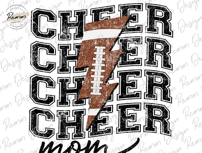 Cheer Mom Png, Football Cheer Mom Lightning Bolt Png 3d animation app branding design graphic design illustration logo vector