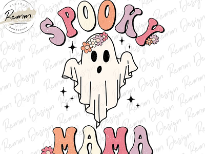 Spooky Mama Png, Cute Ghost Png, Fall Png