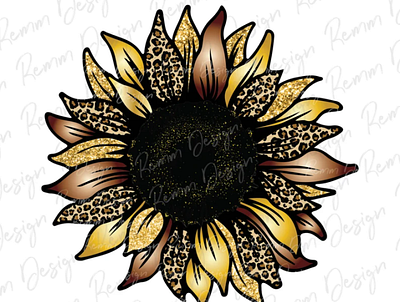 Leopard Sunflower Png, Sunflower Png animation app branding design graphic design illustration logo ui vector