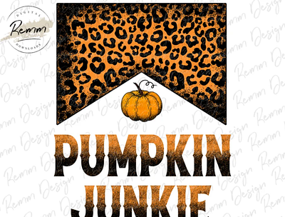 Pumpkin Junkie PNG, Western Png, Leopard Print animation app branding design graphic design illustration logo ux vector