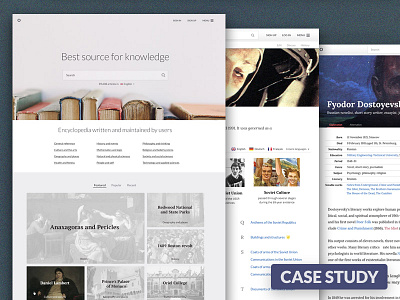 Content Design: Encyclopedia Written by Users