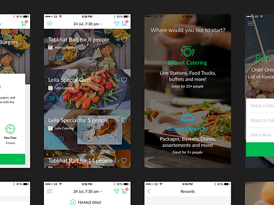 Catering App Design by Norde on Dribbble