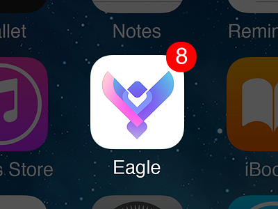 Eagle App WIP app eagle icon ios logo notification white