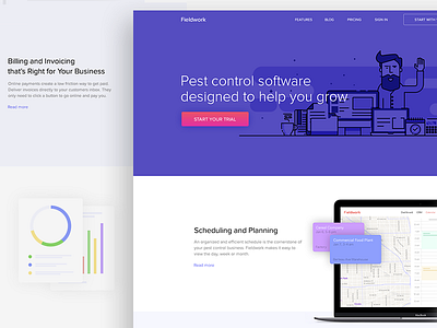 Landing Page clean desktop landing page minimal red