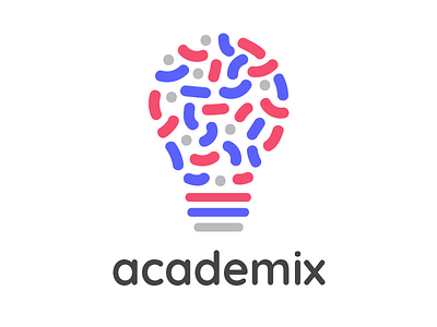 Academix Logo bio biotech idea lightbulb logo logotype petri