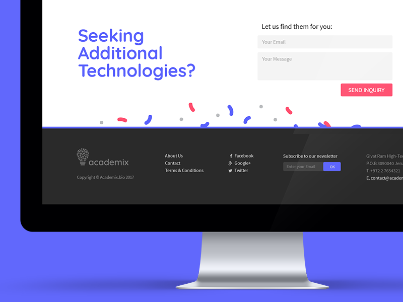Academix Footer by Norde on Dribbble