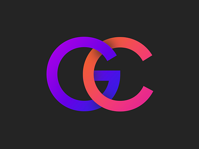 GC Logo c g gradient logo purple red