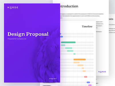 Norde Design Proposal branding contract doc invoice norde proposal timeline