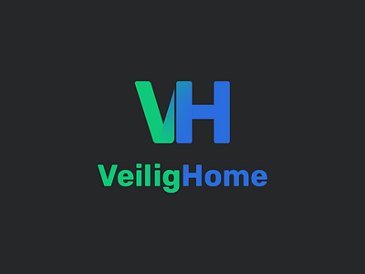 Veilig Home Logo bold branding design fast font logo vector