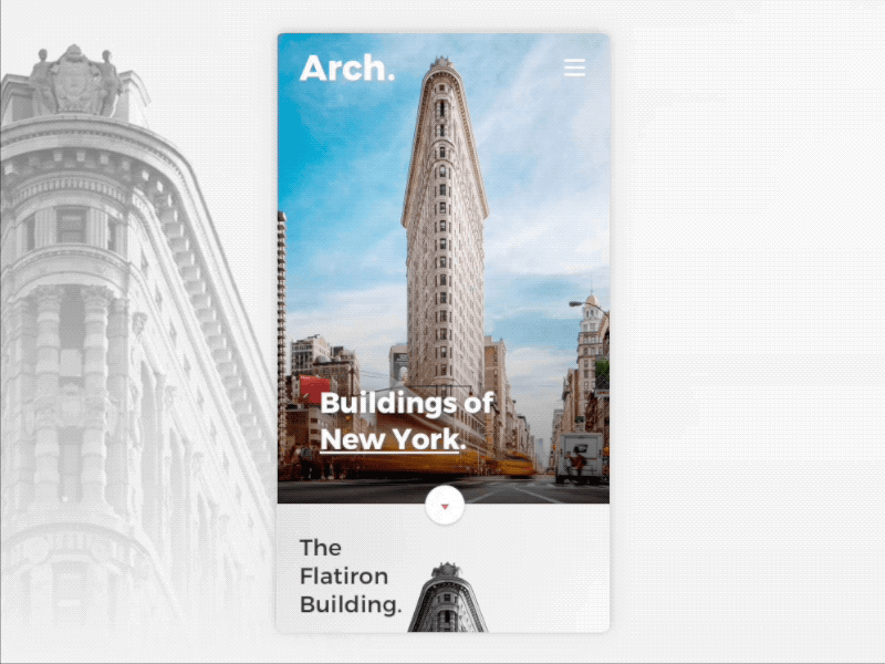 Arch website Animation Gif