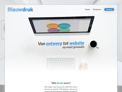 Blauwdruk Agency Homepage Web design homepage web design webdesign webpage